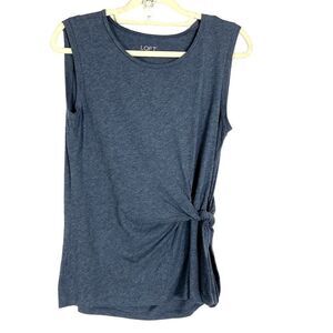 LOFT Outlet Sleeveless Tee, small, blue, tie (that you can adjust), 100% cotton